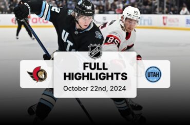 Senators at Utah Hockey Club | October 22, 2024 | NHL Full Game Highlights