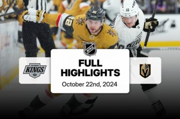 Kings at Golden Knights | October 22, 2024 | NHL Full Game Highlights