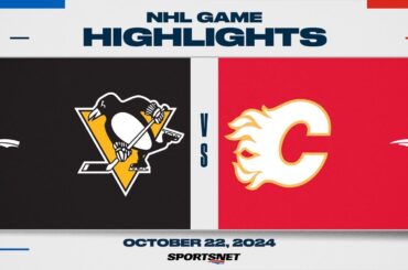 NHL Highlights | Penguins vs. Flames - October 22, 2024