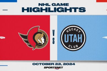 NHL Highlights | Senators vs. Utah HC  - October 22, 2024