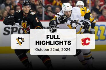 Penguins at Flames | October 22, 2024 | NHL Full Game Highlights