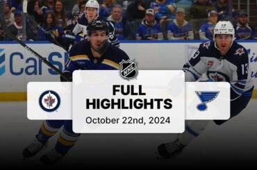 Jets at Blues | October 22, 2024 | NHL Full Game Highlights