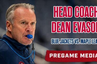 Head Coach Dean Evason Previews Tonight's Matchup with the Toronto Maple Leafs | Pregame Media