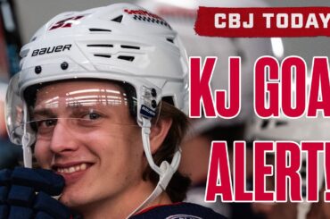 KENT JOHNSON SCORES FIRST BLUE JACKETS  GOAL OF THE SEASON 🔥 | CBJ Today