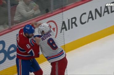 Jacob Trouba Drops The Gloves With Mike Matheson After Massive Hit Against Justin Barron