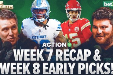 Early Week 8 Bets & NFL Week 7 Recap with Chad Millman & Simon Hunter | The Favorites Podcast