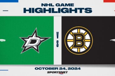 NHL Highlights | Stars vs. Bruins - October 24, 2024