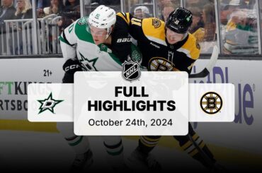 Stars at Bruins | October 24, 2024 | NHL Full Game Highlights