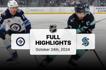 Jets at Kraken | October 24, 2024 | NHL Full Game Highlights