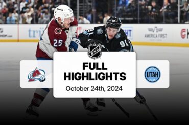 Avalanche at Utah Hockey Club | October 24, 2024 | NHL Full Game Highlights