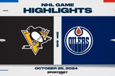 NHL Highlights | Penguins vs. Oilers - October 25, 2024