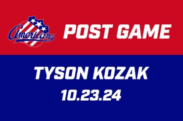 Tyson Kozak Post Game | 10.23.24