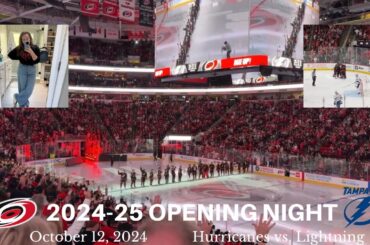 CAROLINA HURRICANES: 2024-25 Opening Night vs. @TBLightningNHL🏒🥅