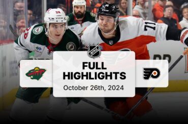 Wild at Flyers | October 26, 2024 | NHL Full Game Highlights