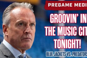 GROOVIN’ IN THE MUSIC CITY TONIGHT! 🤠 Columbus Blue Jackets vs. Nashville Predators | Pregame Media