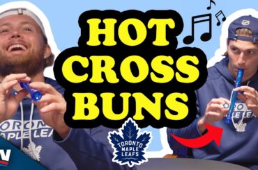 Maple Leafs Play "Hot Cross Buns" On The Recorder