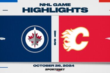 NHL Highlights | Jets vs. Flames - October 26, 2024