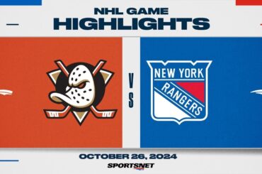 NHL Highlights | Ducks vs. Rangers - October 26, 2024