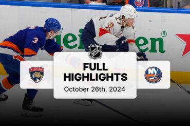 Panthers at Islanders | October 26, 2024 | NHL Full Game Highlights