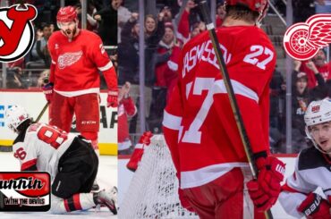 NJ Devils Lose To Detroit Red Wings 5-3 | Jack Hughes Decked & We Go Down Without A Fight