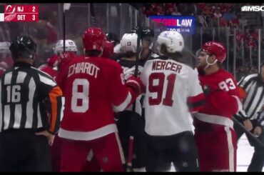 New Jersey Devils vs Detroit Red Wings Scrum