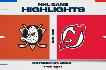 NHL Highlights | Ducks vs. Devils - October 27, 2024