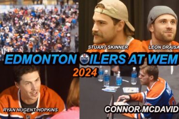 EDMONTON OILERS AUTOGRAPH SIGNING WEST EDMONTON MALL 2024 | NHL | CONNOR MCAVID, HOPKINS, SKINNER..