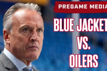 BLUE JACKETS vs. OILERS 😤 Head Coach Dean Evason Previews the Matchup 💥💥💥| Pregame Media