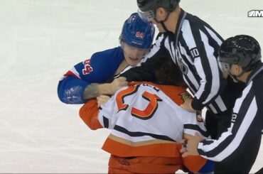 Mason McTavish Attempts To Stick Up For Alex Killorn