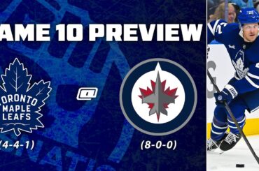 Maple Leafs at Winnipeg Jets - Game 10 Preview & Bets