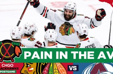 The Chicago Blackhawks score 3 goals in the 1st & beat Colorado | CHGO Blackhawks POSTGAME Podcast