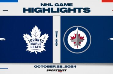 NHL Highlights | Maple Leafs vs. Jets - October 28, 2024