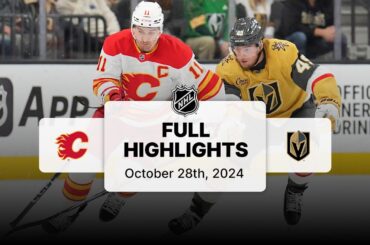 Flames at Golden Knights | October 28, 2024 | NHL Full Game Highlights