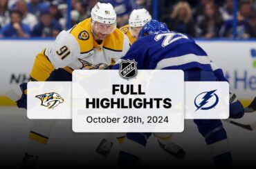 Predators at Lightning | October 28, 2024 | NHL Full Game Highlights