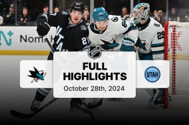 Sharks at Utah Hockey Club | October 28, 2024 | NHL Full Game Highlights