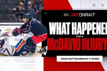 What stood out about play that saw McDavid leave game with injury?