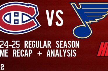 Montreal Canadiens vs. St. Louis Blues | Habs 2024-25 Season Recap | Episode 8 | Harry Rice