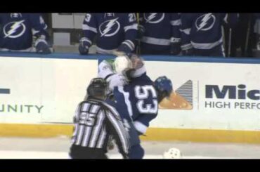 Lightning's Luke Witkowski vs  Dallas' Jamie Oleksiak