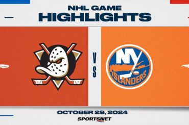 NHL Highlights | Ducks vs. Islanders - October 29, 2024