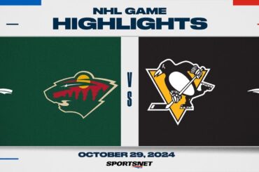 NHL Highlights | Wild vs. Penguins - October 29, 2024