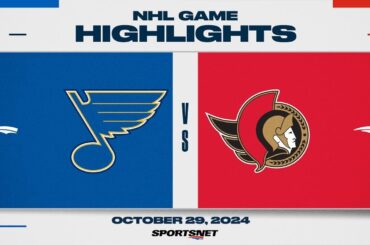 NHL Highlights | Blues vs. Senators - October 29, 2024