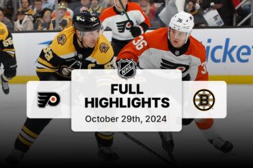 NHL Highlights | Flyers vs. Bruins - October 29, 2024