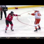 Ross Johnston vs Kurtis MacDermid Anaheim Ducks vs New Jersey Devils 10-27-2024