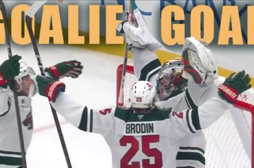 Filip Gustavsson Scores First GOALIE GOAL In Wild History - 2BC Reacts