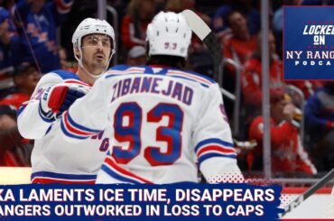 Mika Zibanejad COMPLAINS about playing time, then disappears in Rangers 5-3 loss to Washington Caps