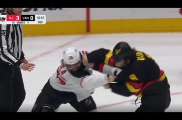 Erik Haula Drops The Gloves With Conor Garland