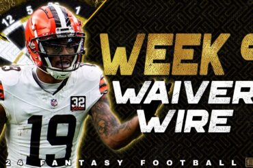 Week 9 Waiver Wire Pickups - 2024 Fantasy Football